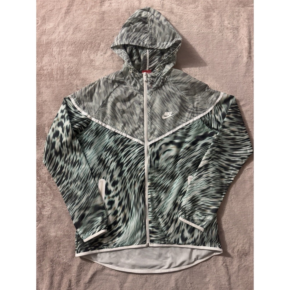 Nike Women's Lightweight‎  Tech Hyperfuse Hooded Windrunner Jacket Size Large